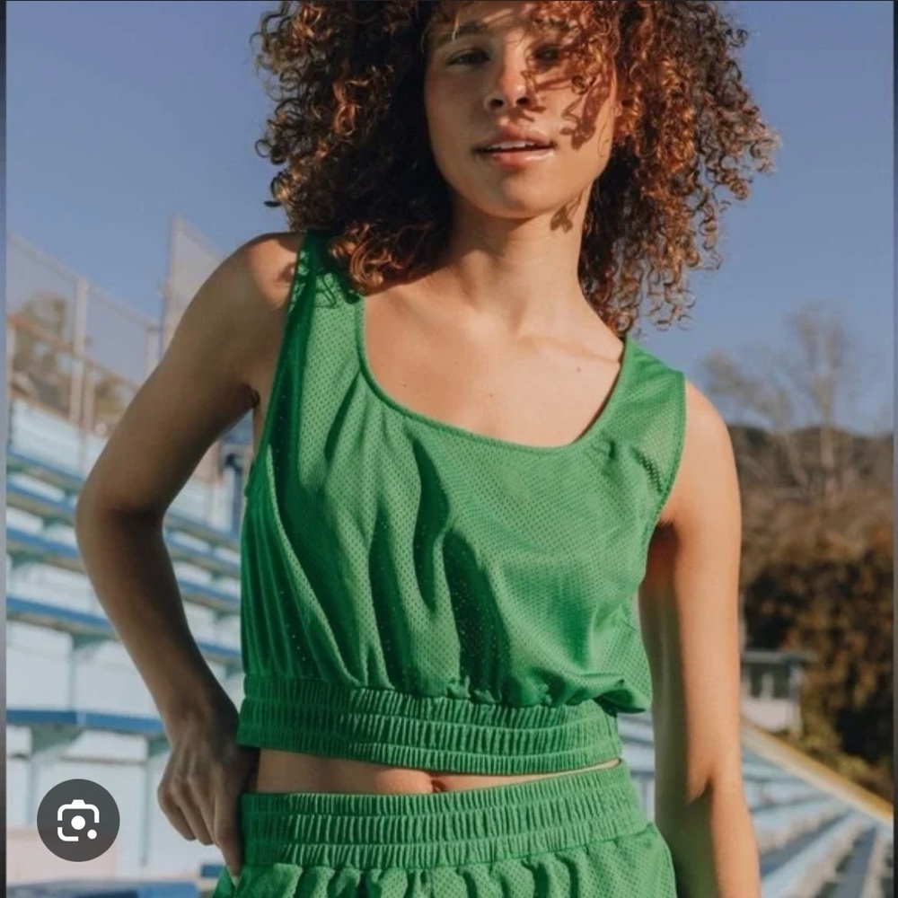 Daily Drills Green Mesh Tank